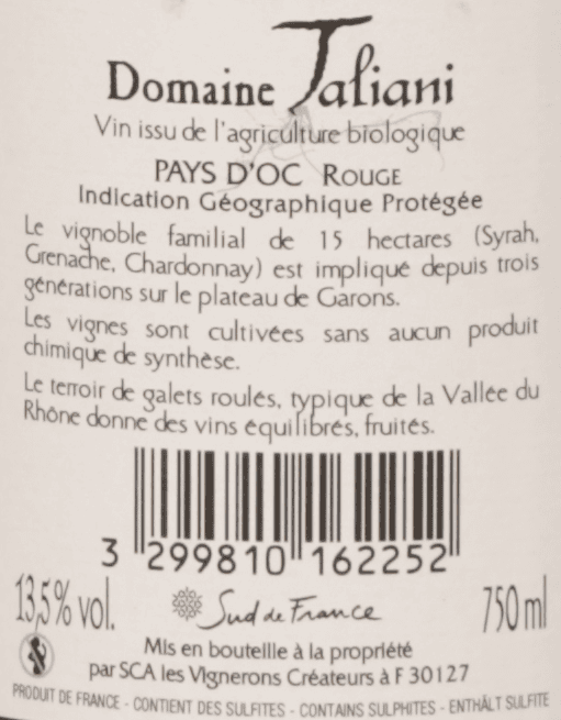 Syrah organic