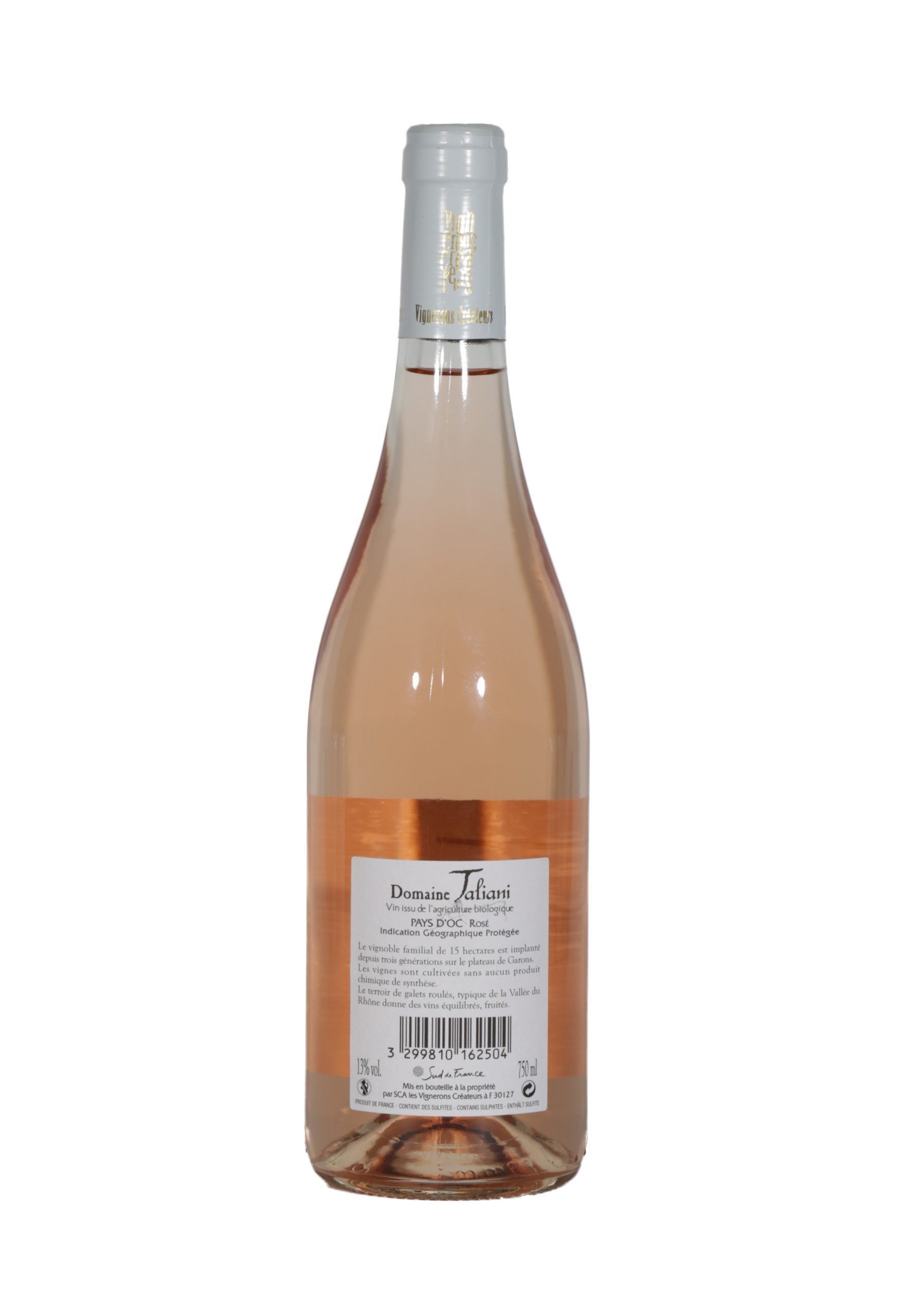 Organic IGP OC Domaine Taliani rosé - Afbeelding 2